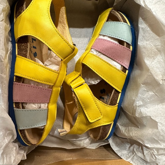 Dulis Kids Leather Sandals Unisex Size 31 (US 13). NWT. Made in Portugal - Picture 3 of 9